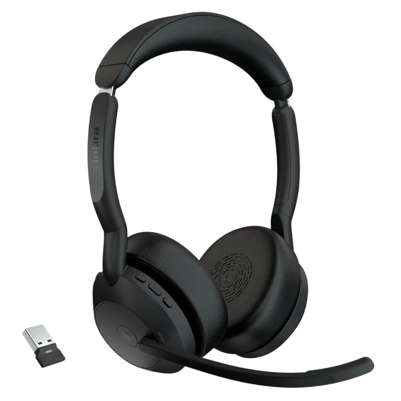 Jabra Evolve2 55 MS Stereo USB-A Diadema ANC Bluetooth 5.2 18h Multipunto Auriculares inalámbricos