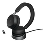 Jabra Evolve2 75 UC ANC Negro con Micrófono y Soporte de Carga