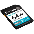 Kingston Canvas Go! Plus 64gb Negro/ Tarjeta De Memoria Sd / Categoría 10 Sdg4 - Uhs-i