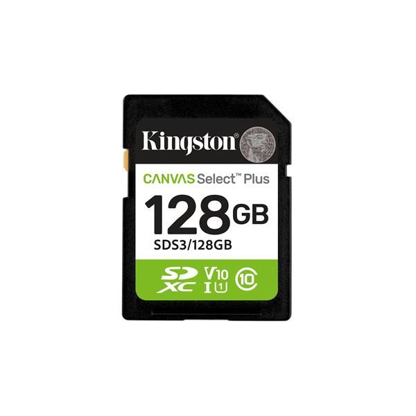 Tarjeta de Memoria Kingston CANVAS Select Plus 512GB SD XC/ Clase 10/ 150MBs