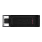 Pendrive KINGSTON DataTraveler 70 - 256GB  USB Tipo C  Negro