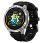 Kospet Tank T4C Plata con correa negra Pantalla AMOLED 1,5 Pulgadas Resistencia de 5 ATM - Reloj Inteligente