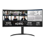 LG 34WR55QK-B 34 Pulgadas WQHD VA Curvo 100 Hz