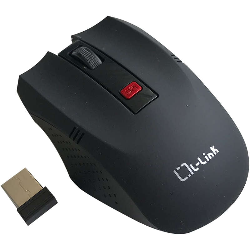 Raton Optico Inalambrico L - Link Negro