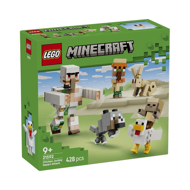 Lego minecraft - ataque del jinete avícola en el desierto Hover Image