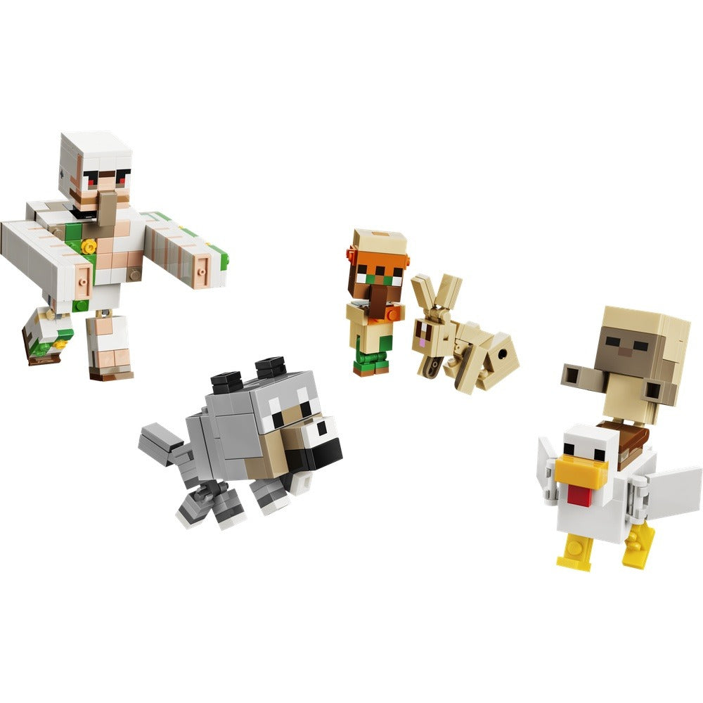Lego minecraft - ataque del jinete avícola en el desierto