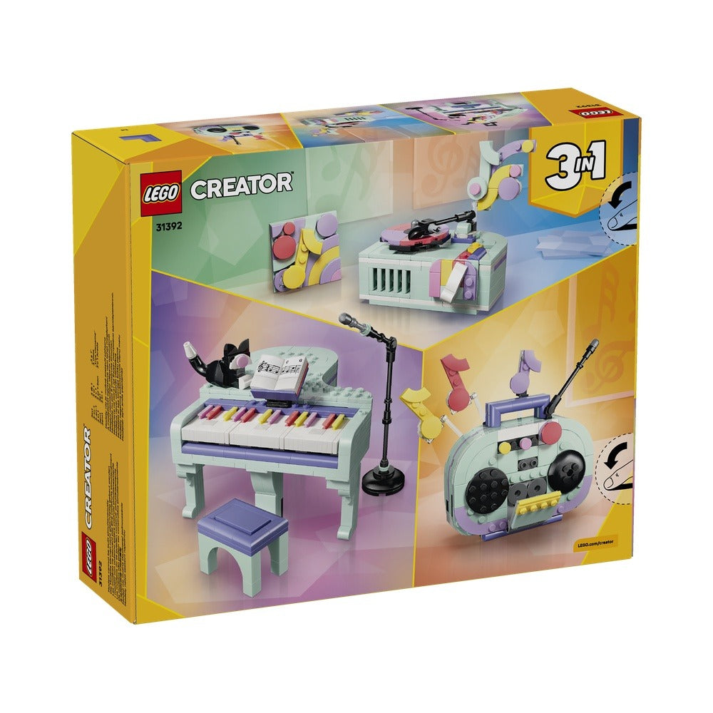 Lego creator 3 en 1 - piano musical decorativo con gato