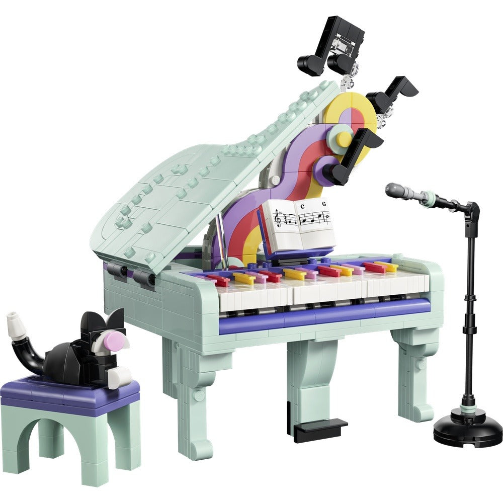 Lego creator 3 en 1 - piano musical decorativo con gato