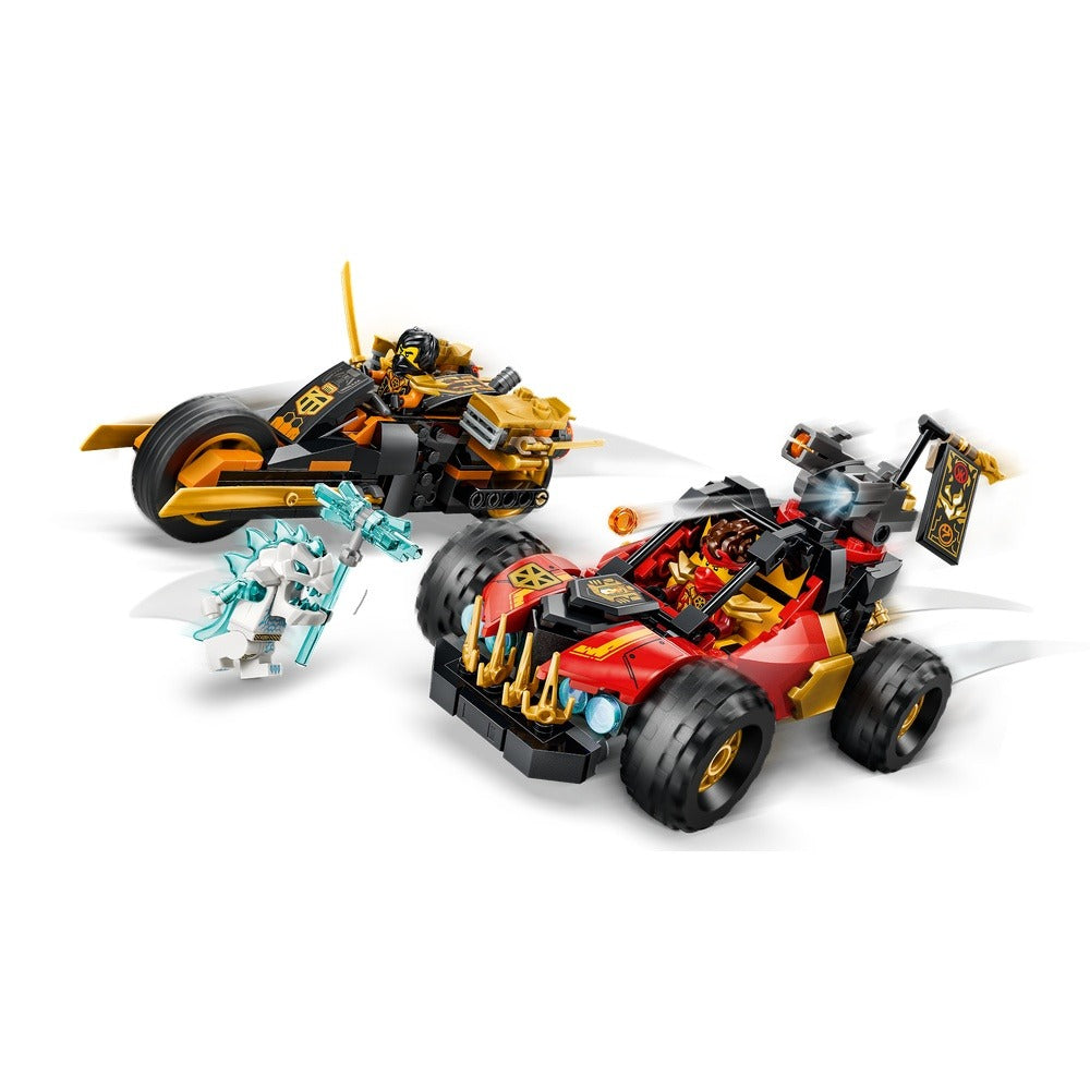 Lego ninjago - vehículos combinables de kai y cole