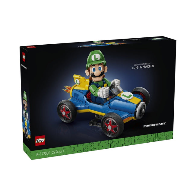Lego super mario - mario kart: luigi y mach 8 Hover Image