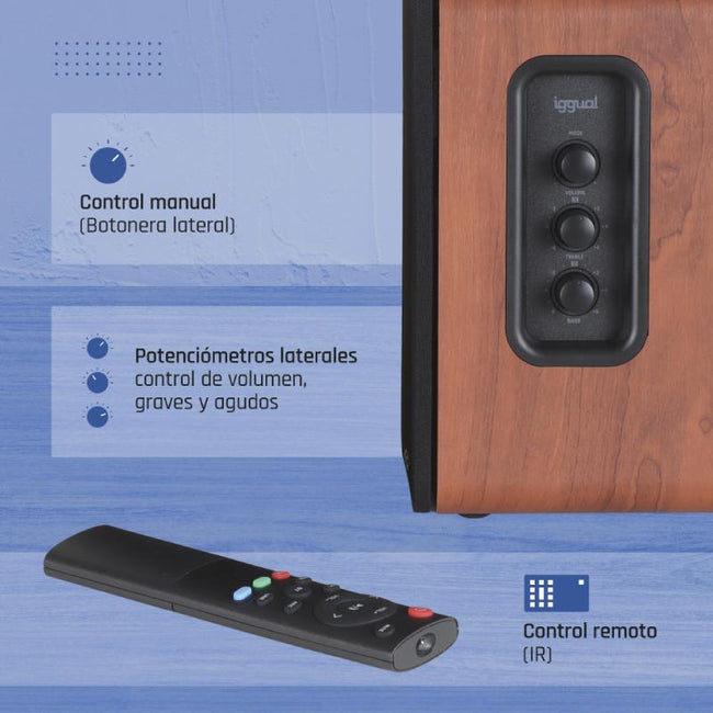 iggual Altavoces 2.0 50W Bluetooth 5.3 Home Studio Main Image