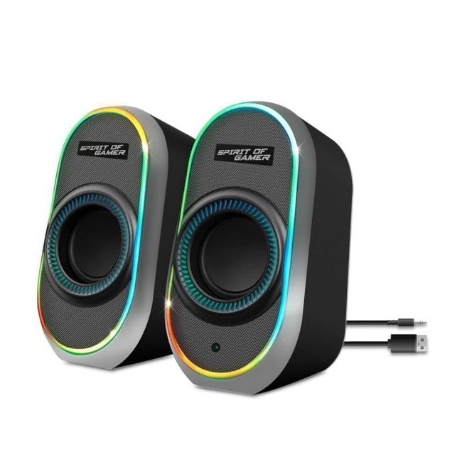 Spirit of Gamer Altavoz 2.0 FANATIC 500 RGB Black Hover Image