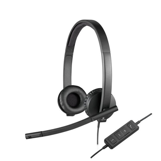 Logitech Auricular STEREO H570e USB Hover Image