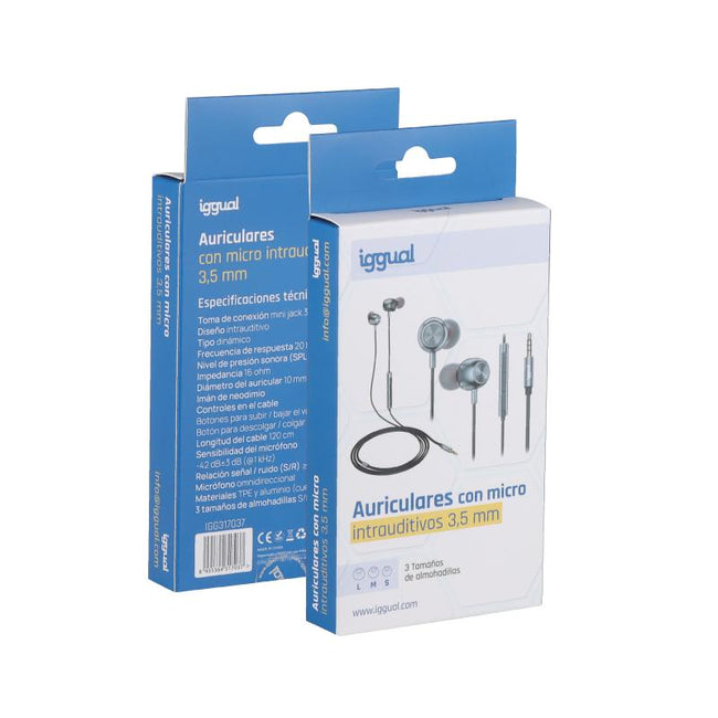 iggual Auriculares con micro intrauditivos Jack3,5 Main Image