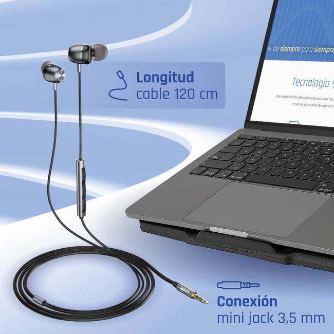 iggual Auriculares con micro intrauditivos Jack3,5 Main Image