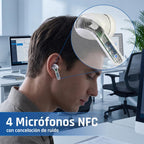 iggual Auriculares inalámbricos TWS Bluetooth blan