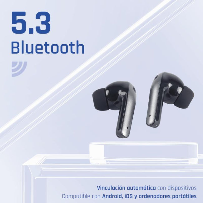 iggual Auriculares inalámbricos TWS Bluetooth negr Main Image