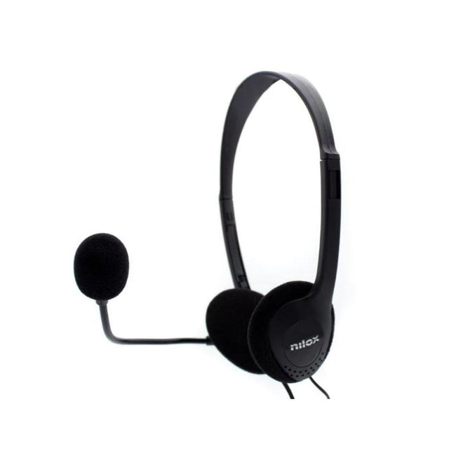 Nilox Auriculares NXCM0000004 Doble Jack Negro Hover Image