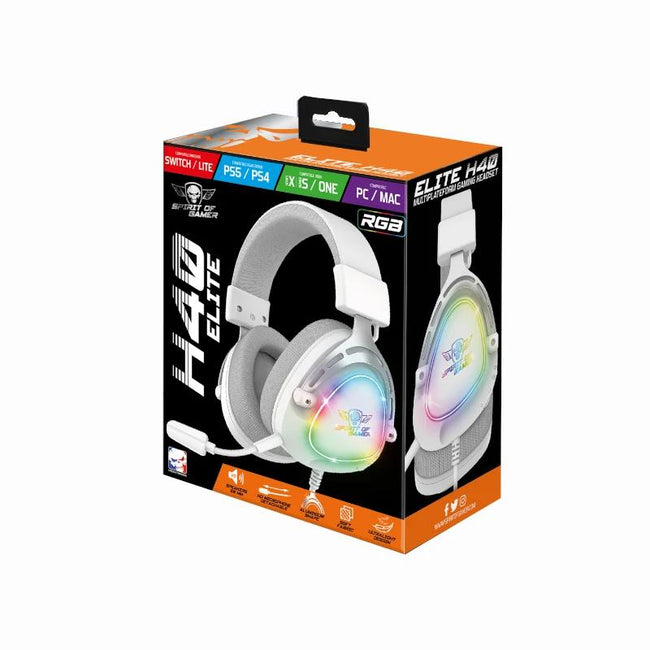 Spirit of Gamer Auriculares Elite H-40 Blanco Main Image