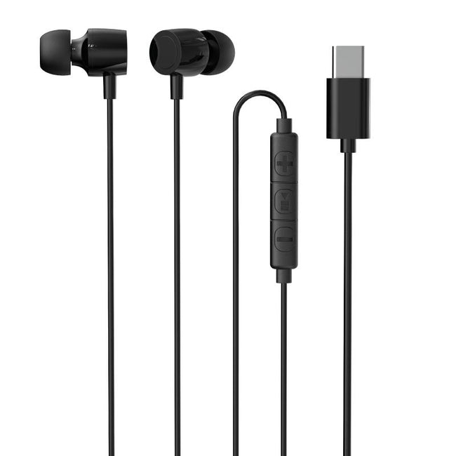 iggual Auriculares tipo C intrauditivos con micro Hover Image