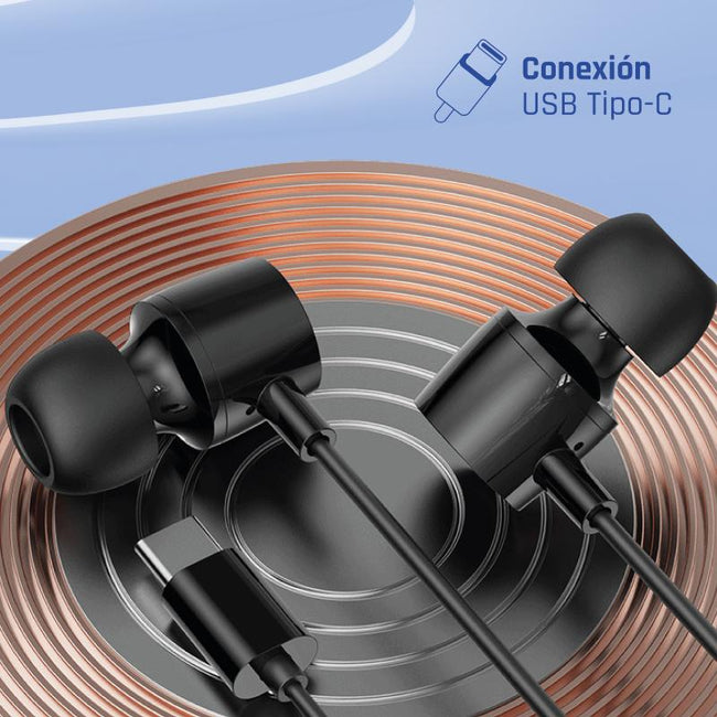 iggual Auriculares tipo C intrauditivos con micro Main Image