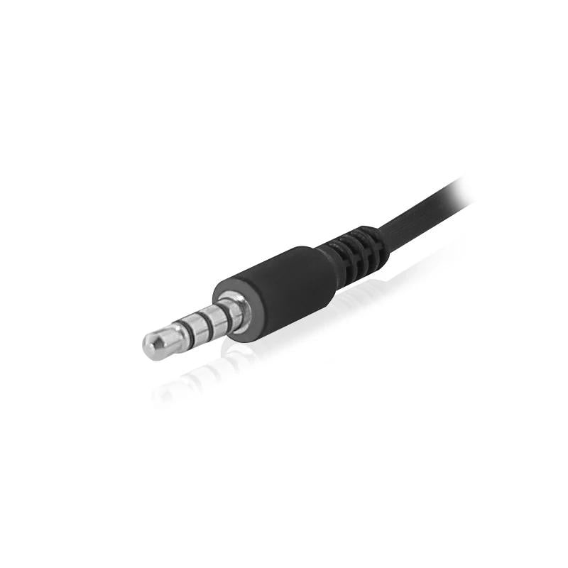 EWENT Auriculares diadema con micro mini jack