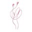 NGS Auricular Rosa Estéreo Cable JACK 3.5 Mm