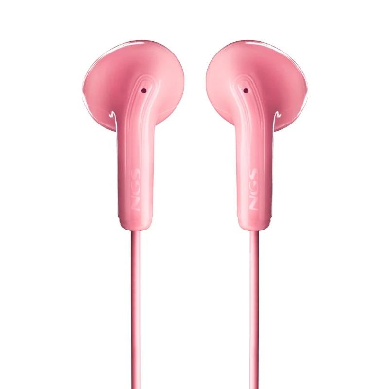 NGS Auricular Rosa Estéreo Cable JACK 3.5 Mm