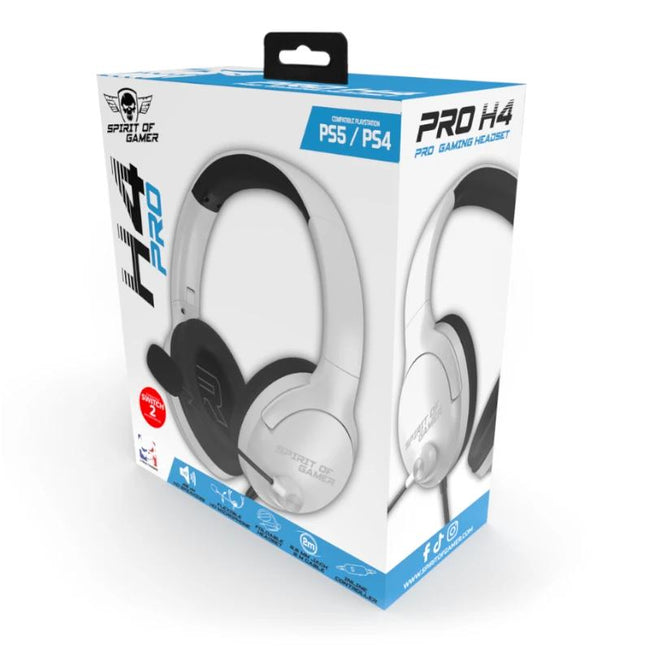 Spirit of Gamer Auricular Pro H4 Blanco Main Image
