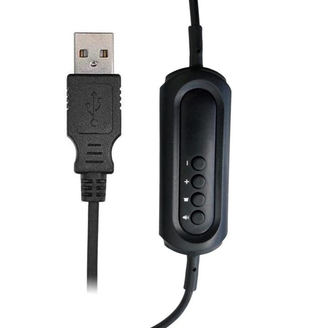 EWENT EW3568 Auricular USB+micrófono cable 2,1m Main Image