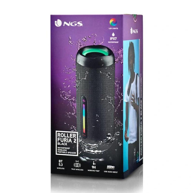 NGS Altavoz RollerFuria2 BT Rgb IP67 Negro 30W Main Image