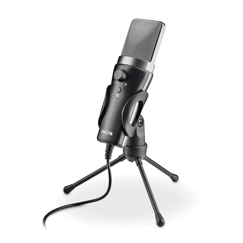 NGS Micrófono PC Usb con soporte tripode