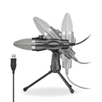 NGS Micrófono PC Usb con soporte tripode