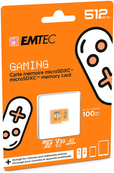 Emtec Microsdxc Uhs-1 U3 V30 A1 512gb Orange (naranja) (switch) Hover Image