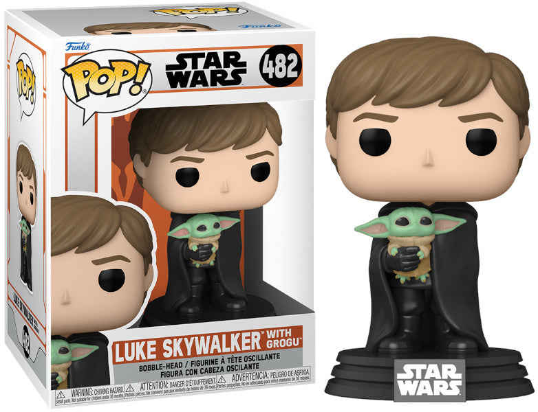 Figura Funko Pop! Star Wars The Mandalorian: Luke Skywalkerwith Grogu (482)