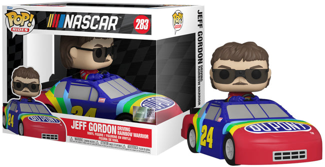 Figura Funko Pop! Rides - Nascar: Jeff Gordon Driving Rainbow Warrior (283) Hover Image