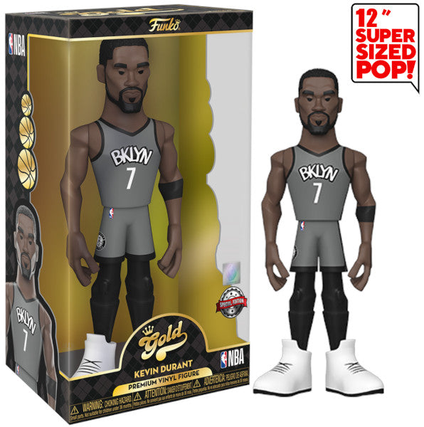 Figura Funko Pop! Gold 12" Nba: Bklyn Kevin Durant (30 Cm) (ce21) Special Edition Hover Image