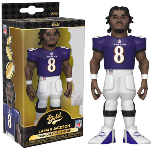 Figura Funko Pop! Gold 5" Nfl: Ravens - Lamar Jackson (12 Cm) Hover Image