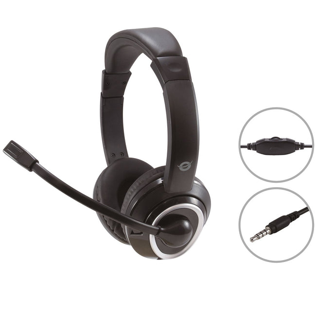 Auricular Conceptronic Polona02b - Jack 3.5mm - Microfono - Control Volumen Main Image