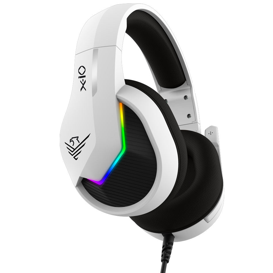 Auriculares Gaming Phoenix X - Io Blancos Multiplataforma Con Cable Jack Y Adaptador