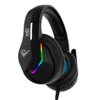 Auriculares Gaming Phoenix X - Io Negros Multiplataforma Con Cable Jack Y Adaptador