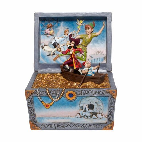 Figura Enesco Disney Peter Pan Cofre Del Tesoro Peter Pan Garfio & Compaia