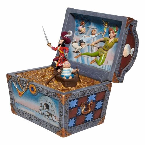 Figura Enesco Disney Peter Pan Cofre Del Tesoro Peter Pan Garfio & Compaia