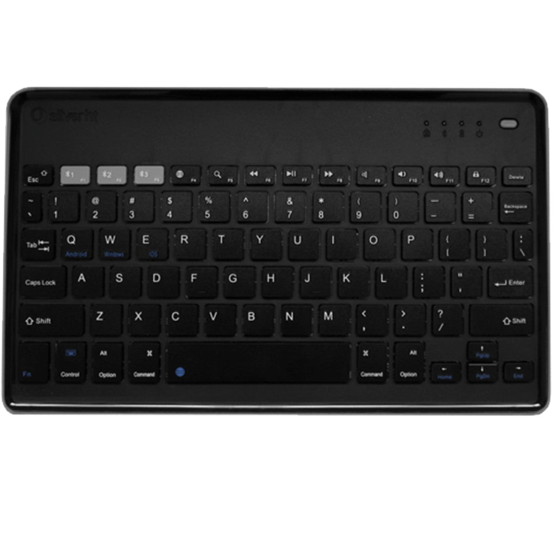 Teclado Inalambrico Universal Silver Ht Bluetooth Dark Grey - English Layout