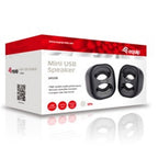 Altavoces 2.0 Equip Life Mini 6w Rms Color Negro Jack 3.5 Pulgadas Alimetancion Usb