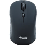 Mouse Raton Mini Equip Life Optico 4 Botones Scroll Negro Wireless Inalambrico 1600dpi