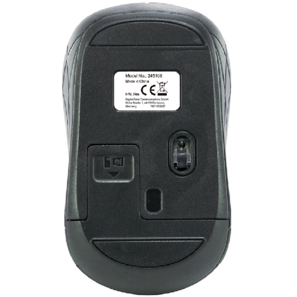 Mouse Raton Mini Equip Life Optico 4 Botones Scroll Negro Wireless Inalambrico 1600dpi