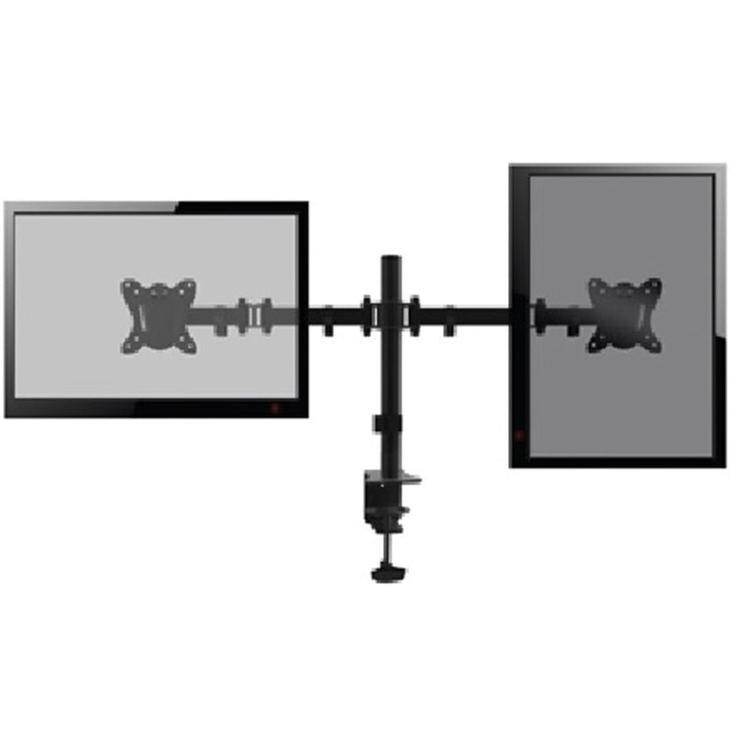 Soporte Pantalla Equip Para Mesa Dos Brazos 2 Pantallas 13 Pulgadas - 27 Pulgadas De Brazo Inclinable Y Giratorio 360 Max. Vesa 100x100 Hata 8kg