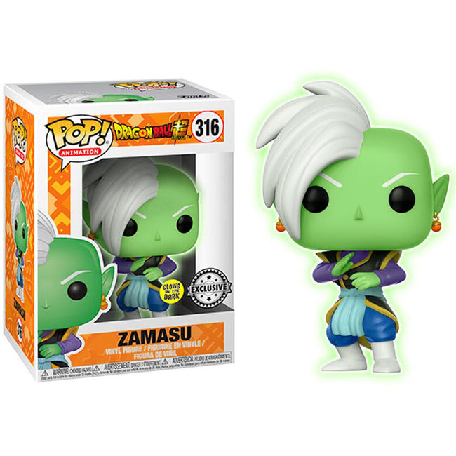 Funko Pop Dragon Ball Super Zamasu Glow In The Dark Brillo En La Oscuridad Exclusivo 26634 Hover Image