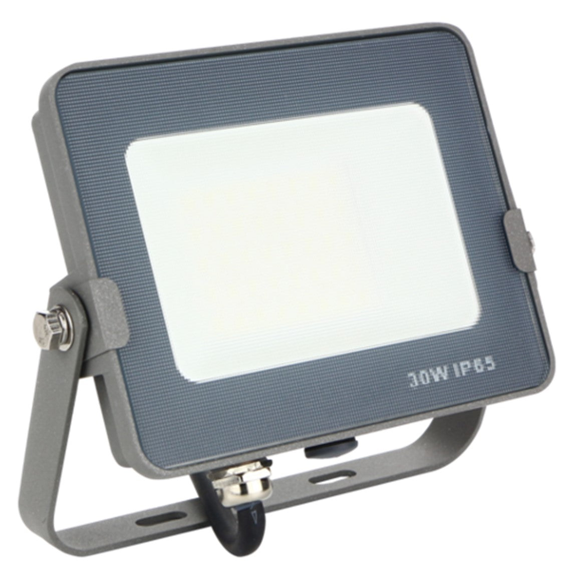 Foco Led Silver Electronics Forge+proyector Ips 65 30w=300w - 3700k Luz Calida - 2400lm Color Gris
